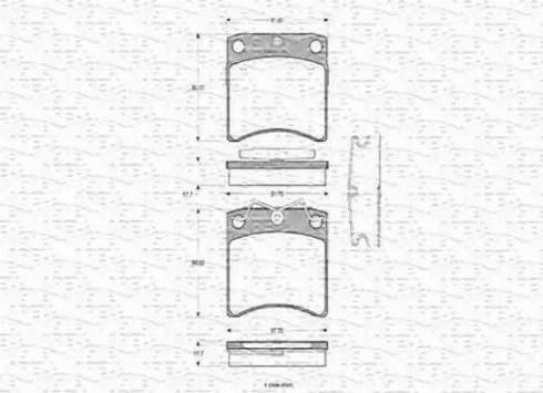 Magneti Marelli 430216170315 - Тормозные колодки, дисковые, комплект avtokuzovplus.com.ua