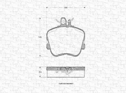 Magneti Marelli 430216170337 - Тормозные колодки, дисковые, комплект avtokuzovplus.com.ua