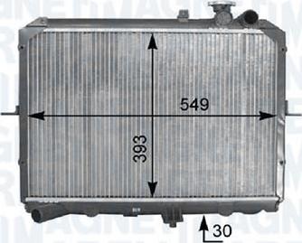 Magneti Marelli 8MK376763641 - Радіатор, охолодження двигуна autocars.com.ua