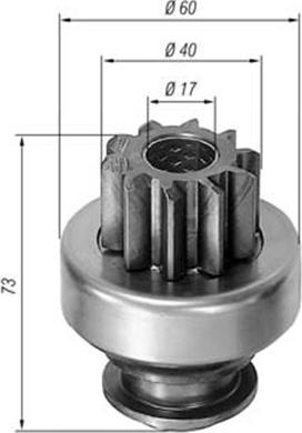 Magneti Marelli 940113020039 - Ведущая шестерня, стартер avtokuzovplus.com.ua