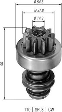 Magneti Marelli 940113020057 - Провідна шестерня, стартер autocars.com.ua