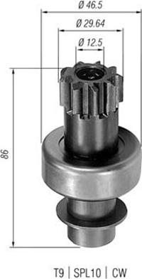 Magneti Marelli 940113020090 - Ведущая шестерня, стартер autodnr.net