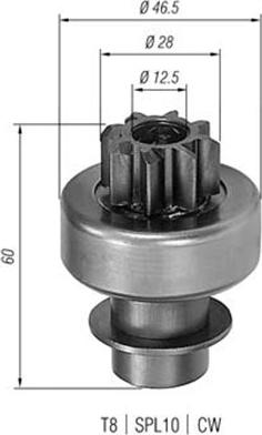 Magneti Marelli 940113020145 - Ведущая шестерня, стартер avtokuzovplus.com.ua