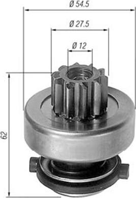 Magneti Marelli 940113020193 - Ведущая шестерня, стартер avtokuzovplus.com.ua