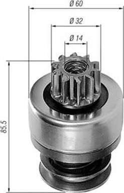 Magneti Marelli 940113020221 - Провідна шестерня, стартер autocars.com.ua