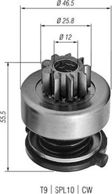 Magneti Marelli 940113020254 - Провідна шестерня, стартер autocars.com.ua