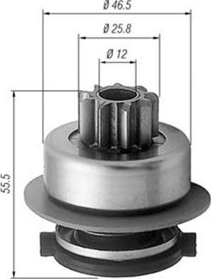 Magneti Marelli 940113020256 - Провідна шестерня, стартер autocars.com.ua