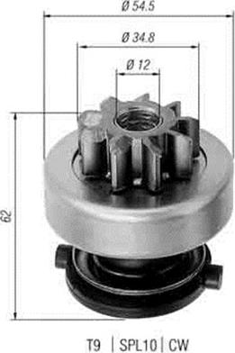 Magneti Marelli 940113020271 - Провідна шестерня, стартер autocars.com.ua