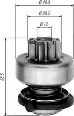 Magneti Marelli 940113020281 - Ведущая шестерня, стартер avtokuzovplus.com.ua