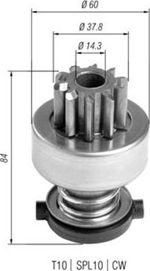 Magneti Marelli 940113020403 - Провідна шестерня, стартер autocars.com.ua