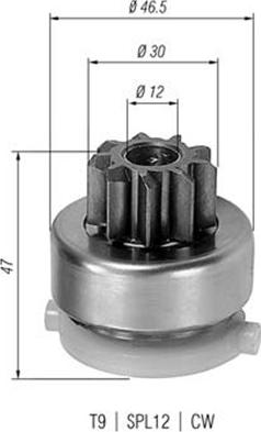 Magneti Marelli 940113020410 - Ведущая шестерня, стартер avtokuzovplus.com.ua