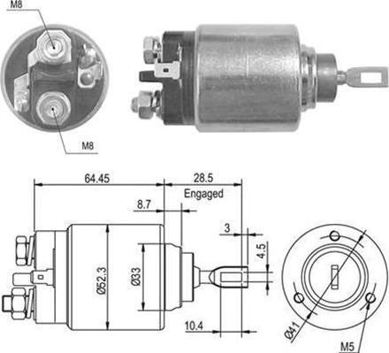 Magneti Marelli 940113050013 - Тягове реле, стартер autocars.com.ua