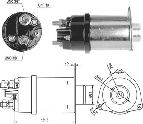 Magneti Marelli 940113050025 - Тягове реле, стартер autocars.com.ua