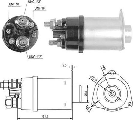 Magneti Marelli 940113050031 - Тяговое реле, стартер avtokuzovplus.com.ua