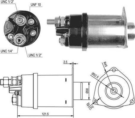 Magneti Marelli 940113050035 - Тяговое реле, стартер autodnr.net