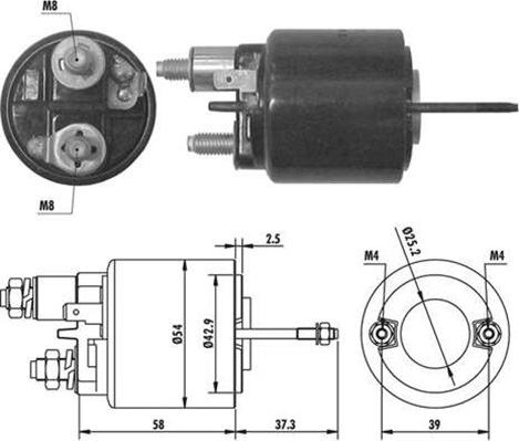 Magneti Marelli 940113050062 - Тяговое реле, стартер autodnr.net