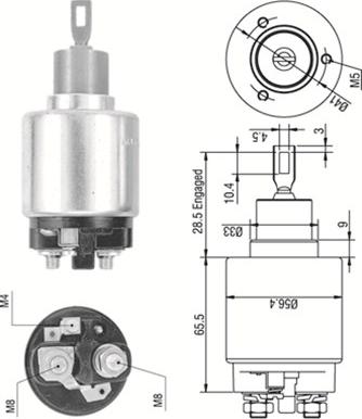 Magneti Marelli 940113050320 - Тягове реле, стартер autocars.com.ua