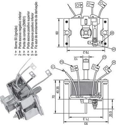 Magneti Marelli 940113050337 - Тягове реле, стартер autocars.com.ua