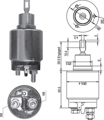 Magneti Marelli 940113050347 - Тяговое реле, стартер avtokuzovplus.com.ua