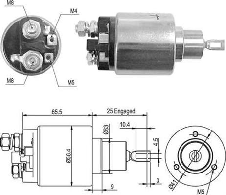 Magneti Marelli 940113050362 - Тягове реле, стартер autocars.com.ua