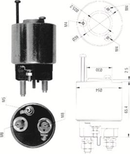 Magneti Marelli 940113050372 - Тягове реле, стартер autocars.com.ua