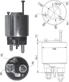 Magneti Marelli 940113050373 - Тяговое реле, стартер avtokuzovplus.com.ua