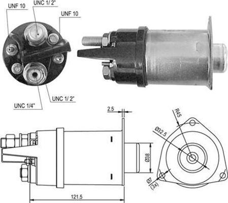 Magneti Marelli 940113050424 - Тягове реле, стартер autocars.com.ua