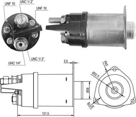 Magneti Marelli 940113050426 - Тяговое реле, стартер autodnr.net