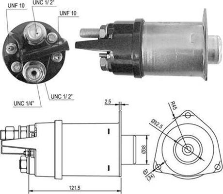 Magneti Marelli 940113050494 - Тяговое реле, стартер autodnr.net