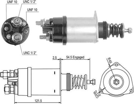 Magneti Marelli 940113050502 - Тяговое реле, стартер autodnr.net