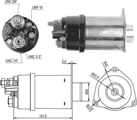 Magneti Marelli 940113050512 - Тяговое реле, стартер autodnr.net