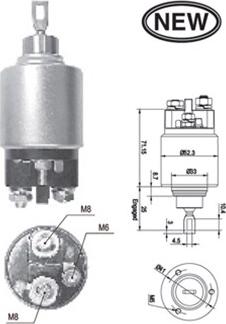 Magneti Marelli 940113050543 - Тяговое реле, стартер avtokuzovplus.com.ua