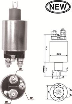 Magneti Marelli 940113050545 - Тяговое реле, стартер avtokuzovplus.com.ua