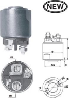 Magneti Marelli 940113050546 - Тяговое реле, стартер avtokuzovplus.com.ua