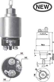 Magneti Marelli 940113050549 - Тягове реле, стартер autocars.com.ua