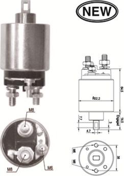 Magneti Marelli 940113050551 - Тягове реле, стартер autocars.com.ua