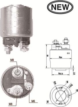 Magneti Marelli 940113050562 - Тяговое реле, стартер avtokuzovplus.com.ua