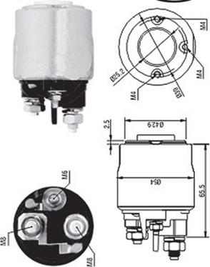 Magneti Marelli 940113050570 - Тяговое реле, стартер avtokuzovplus.com.ua