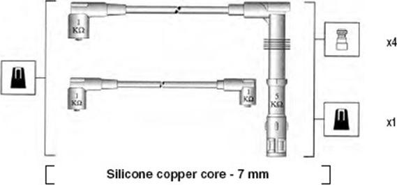 Magneti Marelli 941055070532 - Комплект проводов зажигания autodnr.net