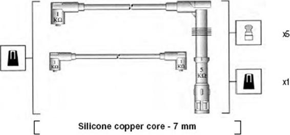 Magneti Marelli 941055090534 - Комплект проводів запалювання autocars.com.ua