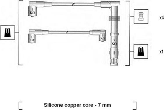 Magneti Marelli 941055170537 - Комплект проводів запалювання autocars.com.ua
