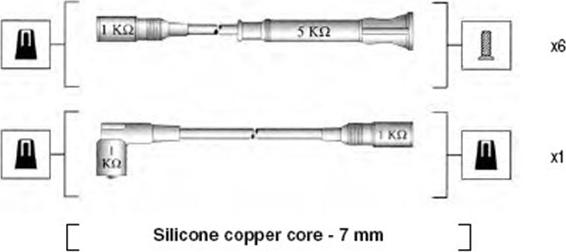 Magneti Marelli 941075050547 - Комплект проводов зажигания avtokuzovplus.com.ua