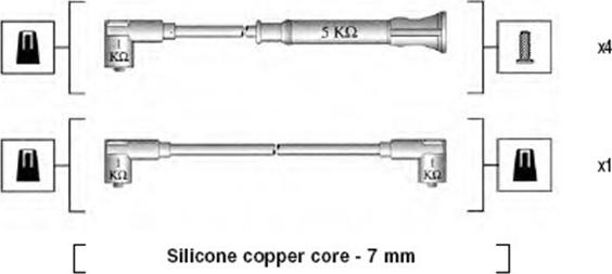 Magneti Marelli 941075270562 - Комплект проводів запалювання autocars.com.ua