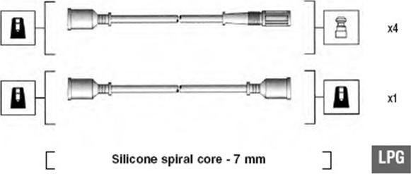 Magneti Marelli 941095580598 - Комплект проводов зажигания avtokuzovplus.com.ua