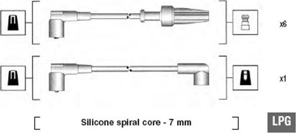 Magneti Marelli 941105230646 - Комплект проводів запалювання autocars.com.ua