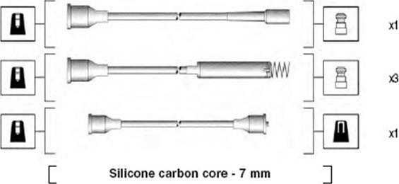 Magneti Marelli 941125260678 - Комплект проводов зажигания avtokuzovplus.com.ua