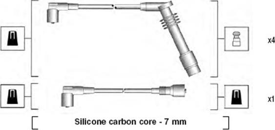 Magneti Marelli 941125380688 - Комплект проводів запалювання autocars.com.ua