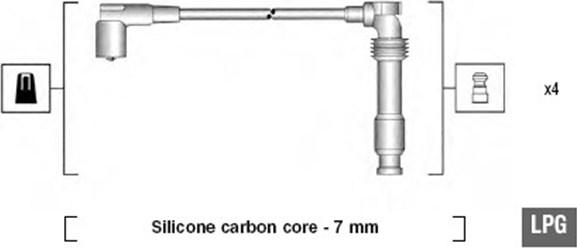 Magneti Marelli 941125390689 - Комплект проводов зажигания autodnr.net