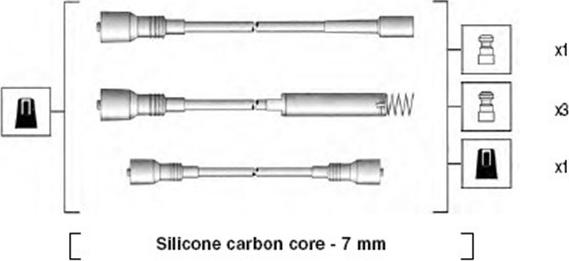 Magneti Marelli 941125430691 - Комплект проводів запалювання autocars.com.ua