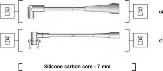 Magneti Marelli 941145200717 - Комплект проводів запалювання autocars.com.ua